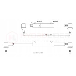 Vairo stiprintuvo cilindras t 25 su tvirtinimais
