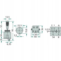Cobo posūkio signalo jungiklis 15104000