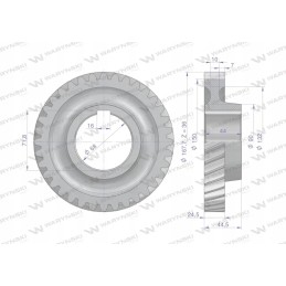 3 pavara varomasis ratas 84123501 80121007 su 36 c