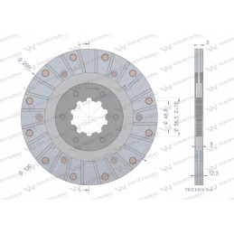 Case Warynski stabdžių diskas