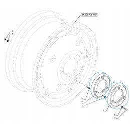 Trumpas varžtas rato svoriui nh 50kg 44018046