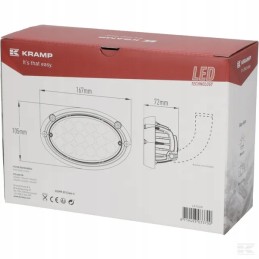 LED darbo lempa ovali 24w 3220lm 16 LED