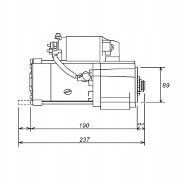 Didelio greičio starteris c330 c360 hc cargo bosch
