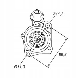Didelio greičio starteris c330 c360 hc cargo bosch