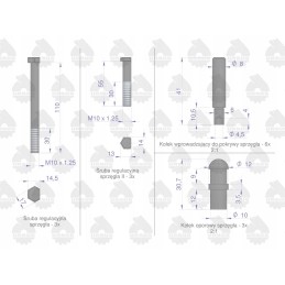 Sankabos remonto komplektas c 330 360 originalus