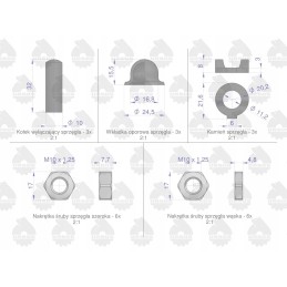 Sankabos remonto komplektas c 330 360 originalus