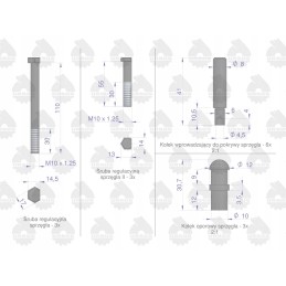 Sankabos remonto komplektas c 330 360 originalus