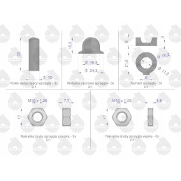 Sankabos remonto komplektas c 330 360 originalus