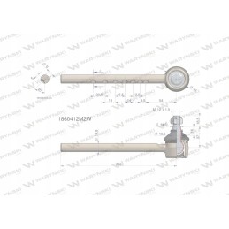 Vairo šarnyras 202mm 1860412m2 Warynski