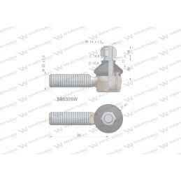 Vairo jungtis 92mm m20x1 0 588309 warynski