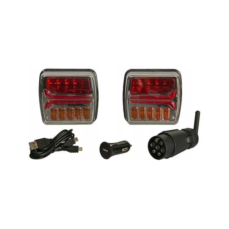 Belaidės LED kvadratinės lempos 12v ličio jonų magnetas