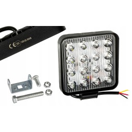 Halogeninis prožektorius darbo lempa 16 LED 12v 24v 2 vnt