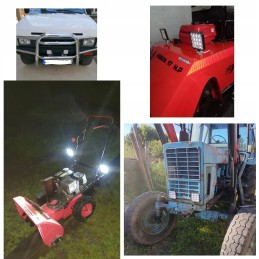 Halogeninis prožektorius darbo lempa 16 LED 12v 24v 2 vnt