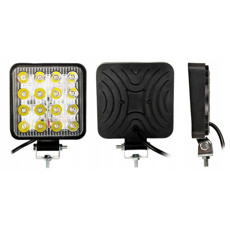 Halogeninis prožektorius darbo lempa 16 LED 12v 24v 2 vnt