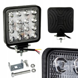 Halogeninis prožektorius darbo lempa 16 LED 12v 24v 2 vnt