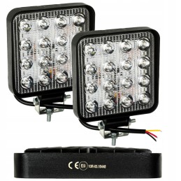 Halogeninis prožektorius darbo lempa 16 LED 12v 24v 2 vnt