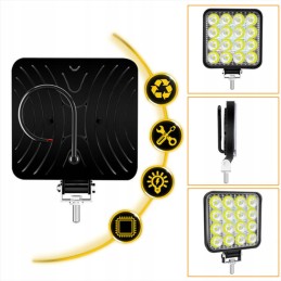 Halogeninis prožektorius darbo lempa 16 LED 12v 24v 2 vnt