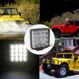 Halogeninis prožektorius darbo lempa 16 LED 12v 24v 2 vnt