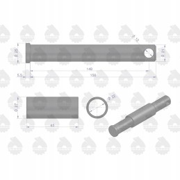 Šakės tvirtinimo kaištis c 360 330 org 50676090u