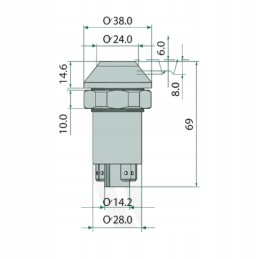 Deutz Fahr stovėjimo šviesos jungiklis 01177164