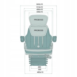 Oro spyruoklinis sėdynės dėklas jd jcb