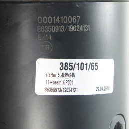 Starteris c 385 24v 5 4 kw r20e bendix 11 dantu p
