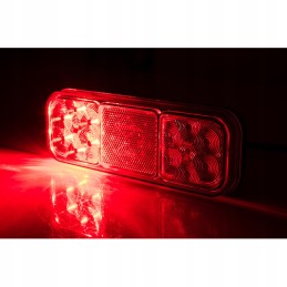Atspindintis kombinuotas galinis žibintas 12 LED 12v 24v