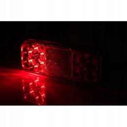 Atspindintis kombinuotas galinis žibintas 12 LED 12v 24v