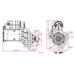 ih atveju leyland cummins ford cargo starteris