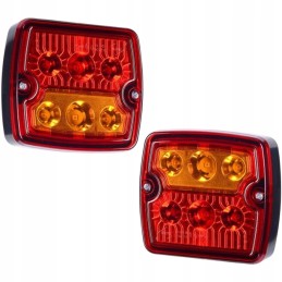 Trijų funkcijų kombinuoti galiniai žibintai 12 LED 12v 24v