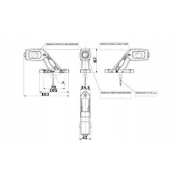 Triguba LED markerinė lempa LD 2109 P dešinė 12 24v