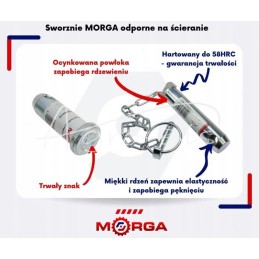 Apatinės prikabinimo šakės kaištis c 360 morga