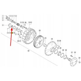 685364 1 ašies redukcinė veržlė m42 x 1 5