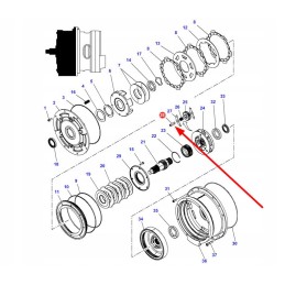4301406m1 daugiklio palydovinio rato įvorė