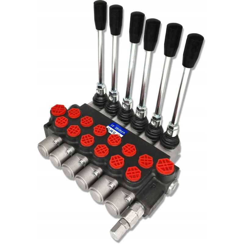 Hidraulinis skirstytuvas, 6 sekcijų, 40l