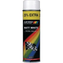 Matinis baltas ralio akrilinis lakas 500 ml