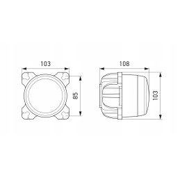 Massey Ferguson Fendt LED kelio žibintas ilgas