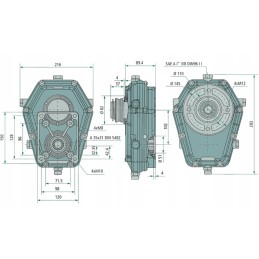 Daugiklis PTO pavara 1 3 8 HDS miškas