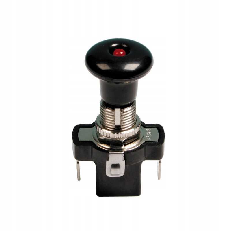 Įjungimo/išjungimo jungiklis 12 24v 10 a, šviečia