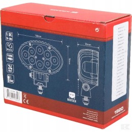 LED darbo lempa ovali 24w 1920 lm 10 30v