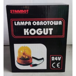 Įspėjamoji lemputė 24v, oranžinė, magnetas