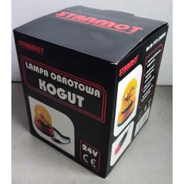 Įspėjamoji lemputė 24v, oranžinė, magnetas