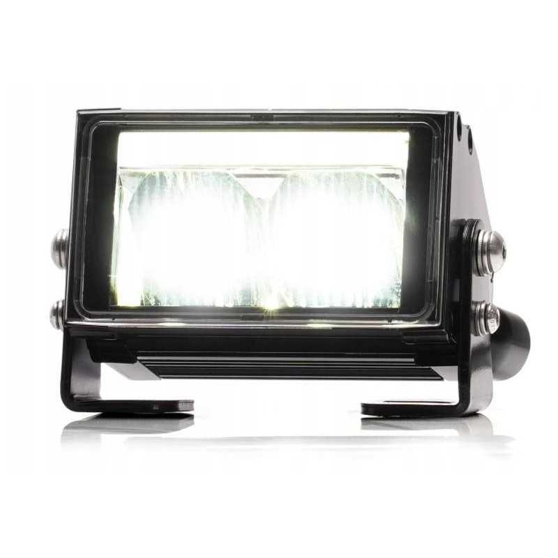 Kombinuotas kelio žibintas statybinei technikai