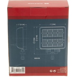 Kvadratinė LED darbo lempa 24w 2272 lm 9 36v swi