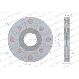 Stabdžių diskas 7701004426 Renault Warynski