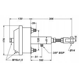 Hidraulinių pneumatinių stabdžių cilindrų komplektas