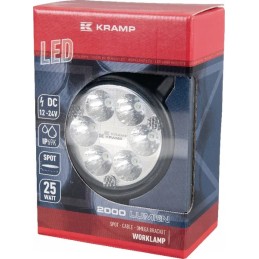 Apvali LED darbo lempa 25w 2000lm 10 30v swi