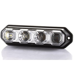 Kombinuotas priekinis žibintas 4 LED 12v 24v horpol