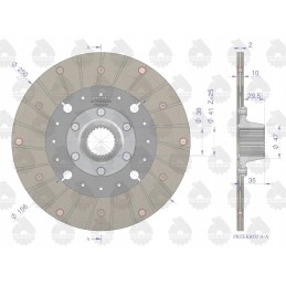 2 pakopos sankabos diskas mf 3 mf 4 premium