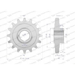 Grūdinto plieno grandinės ratas su 16 1 fi